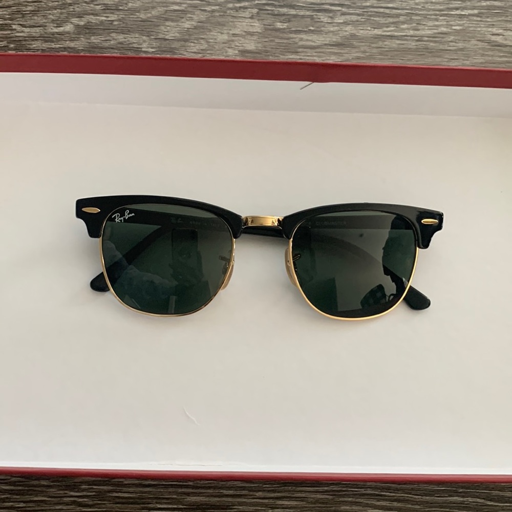 Rayban Clubmaster Classic sunglasses.
